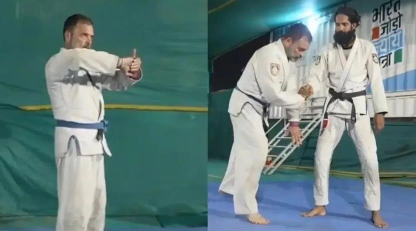 Bharat Dojo Yatra coming soon Rahul Gandhi shares video of martial arts sessions on National Sports Day Jammu Links News