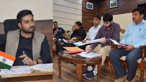 DC Budgam reviews progress of works under Distric...