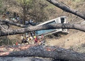 Casualties feared as bus rolls down deep gorge in...