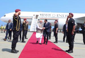 PM Modi arrives in Cyprus on first leg of three-n...