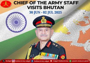 Army chief General Upendra Dwivedi visits Bhutan ...