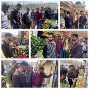Market checking conducted at Zachaldara, Kupwara