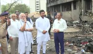 Prime Minister Narendra Modi reaches AI-171 crash...