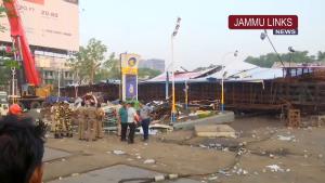 Hoarding collapses in Mumbai