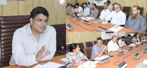Commissioner Secretary SWD reviews departmental s...