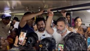 Rahul Gandhi, Telangana CM Revanth travel in stat...