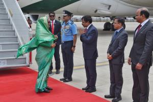Bangladesh PM Sheikh Hasina arrives to attend PM ...