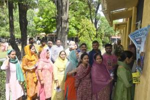Udhampur Lok Sabha seat registers 43.11 % voter t...
