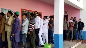 Polling commences in Jammu Parliamentary Constitu...