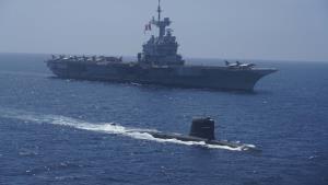 French Carrier Strike Group joins Indian Navy for...