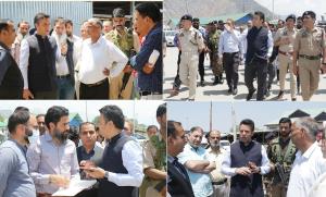 DC Srinagar visits Yatra Transit Camp Pantha Chow...