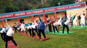 Yoga Sessions organized across Rajouri as a prelu...