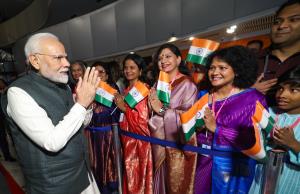 Prime Minister Narendra Modi arrives at hotel in ...