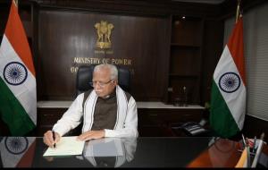 Manohar Lal Khattar takes charge as Union Power M...