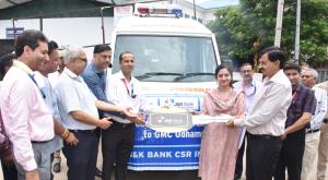 MLA Udhampur West & DC hand over ambulance to Gov...