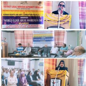 DLSA Srinagar observes World Elder Abuse Awarenes...