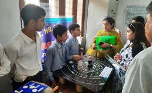 District level Model making competition held at G...