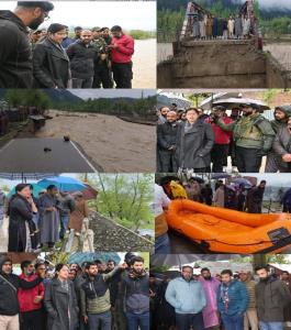DC Kupwara conducts tour of flood-prone areas in ...
