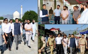 DC Srinagar visits Hazratbal, oversees arrangemen...