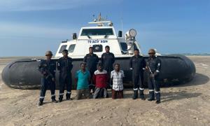 Indian Coast Guard rescues three Sri Lankans near...