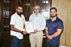 Several Delegations call on CM Omar Abdullah at P...