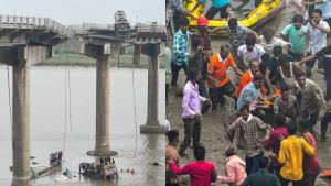 9 persons killed as vehicles fall into river afte...