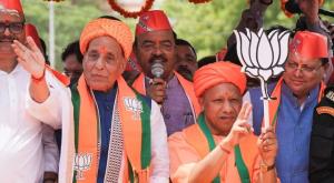 Lok Sabha polls: Rajnath Singh holds roadshow in ...