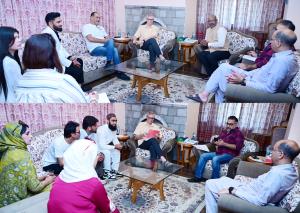 CM Omar Abdullah listens to several delegations d...