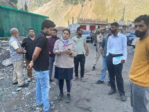 DG Rural Sanitation visits Baltal, reviews prepar...