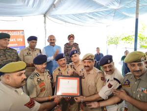 DGP presents Certificate of Excellence to Akhnoor...