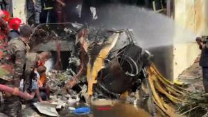 Bangladesh Air Force training jet crashes in Dhak...