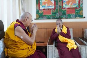 Ladakh LG Kavinder Gupta meets Dalai Lama, seeks ...