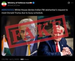 India refutes claims about White House denying EA...