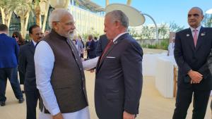 PM Narendra Modi meets with UAE Vice President, o...