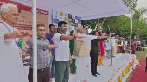 JMC Commissioner leads International Yoga Day cel...
