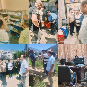 Team of officers assess cleanliness, sanitation s...
