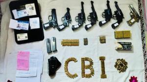 Police revolver, foreign-made guns seized by CBI ...