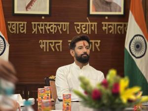 Chirag Paswan takes charge as food processing min...