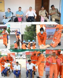 Mock Exercise on Fire, Earthquake preparedness he...