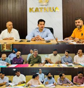 DDC Kathua reviews progress of PWD Sector projects