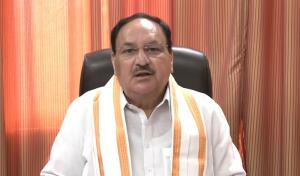 Union Minister JP Nadda discusses 100-day action ...