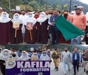 DC Kupwara flags-off Nasha Mukt Awareness rally