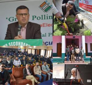 DEO Bandipora visits Green, Pink polling stations