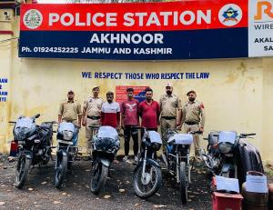 Bike lifters gang busted in Akhnoor, 3 held