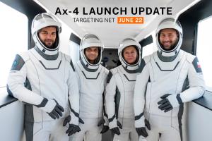 Axiom-4 mission rescheduled launch to June 22