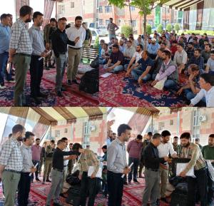 DEO Bandipora hands-over BLO Kits to BLOs of 15-B...