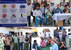 Traffic awareness programme held at Laroo Bus Sta...