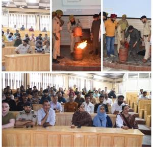 GMC Srinagar conducts Fire Fighting Mock Drill to...