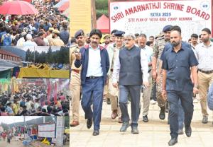 Chief Secretary visits Nunwan, Chandanwadi Base C...