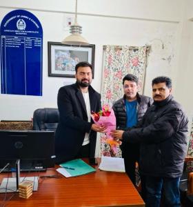 Aadil Manzoor Wani assumes charge as Assistant Di...